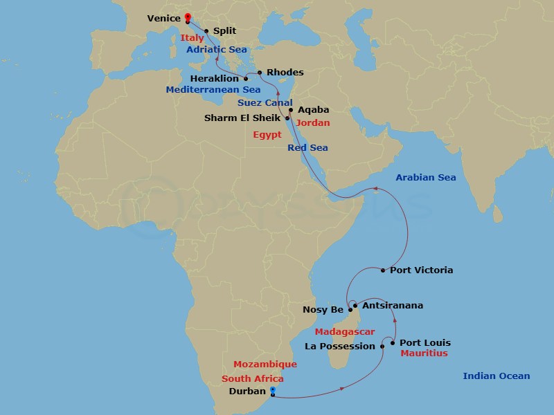 Cruise Map