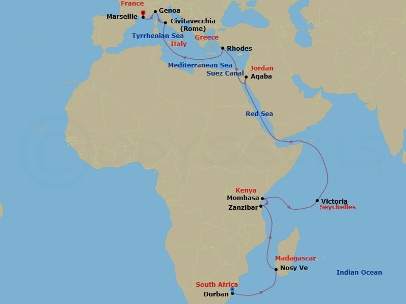 Cruise Map