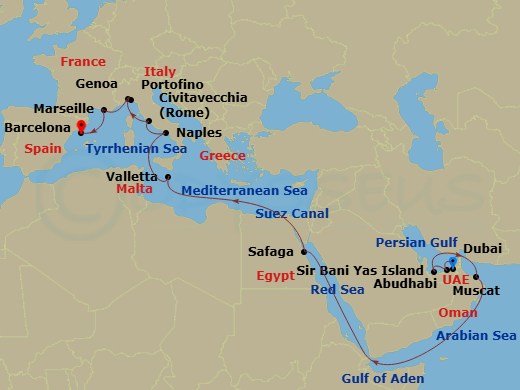 Cruise Map