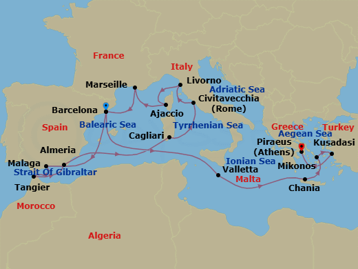 Cruise Map