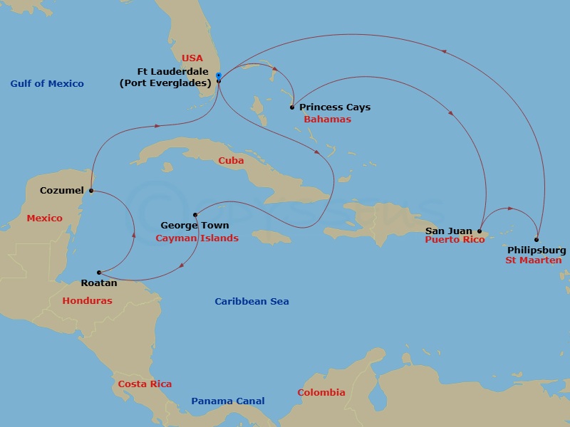 Cruise Map