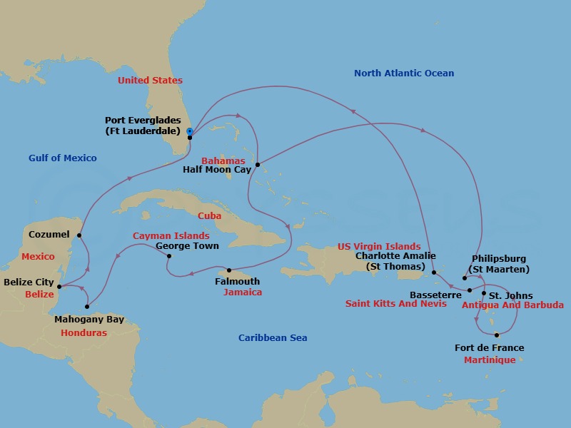 Cruise Map
