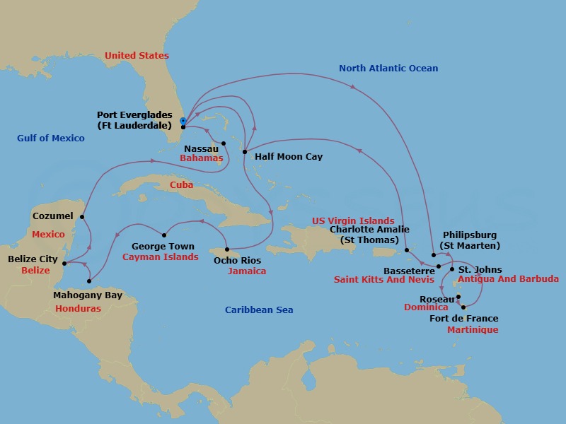 Cruise Map