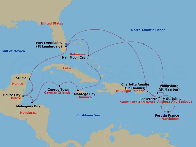Cruise Map
