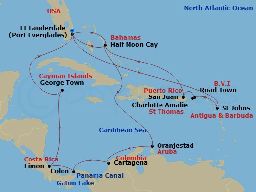 Cruise Map