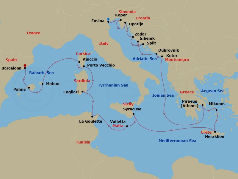 Cruise Map