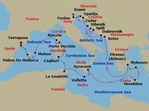 Cruise Map