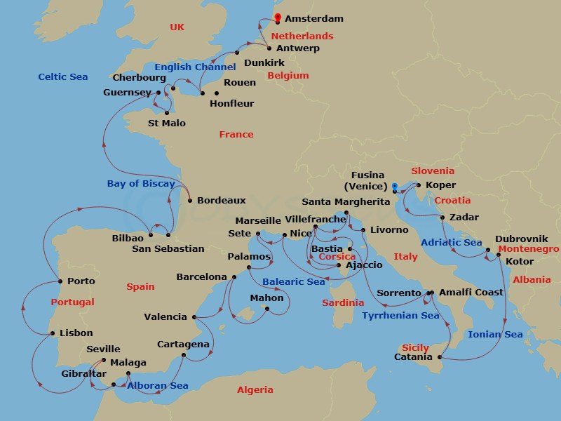 Cruise Map
