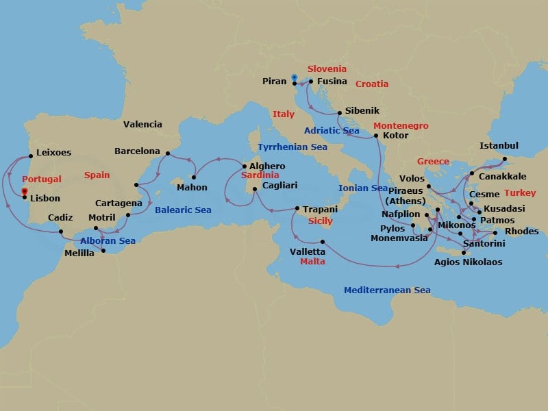 Cruise Map