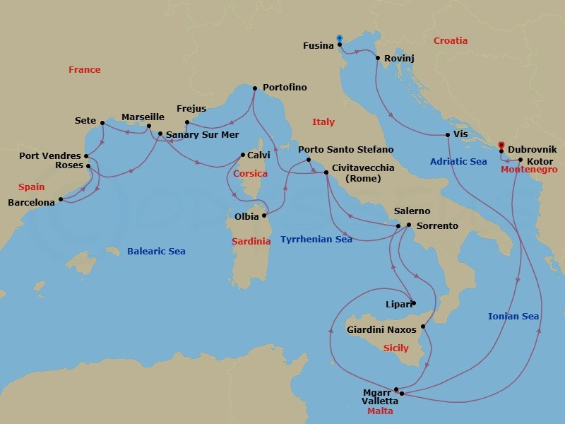 Cruise Map