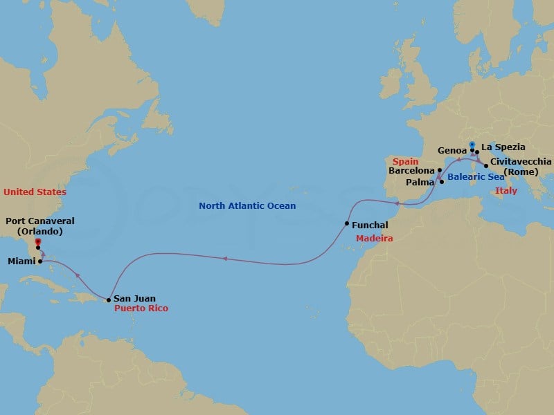 Cruise Map