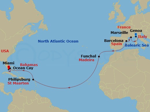 Cruise Map