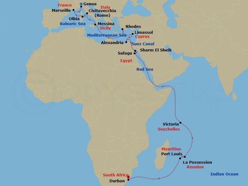 Cruise Map