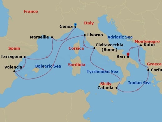 Cruise Map