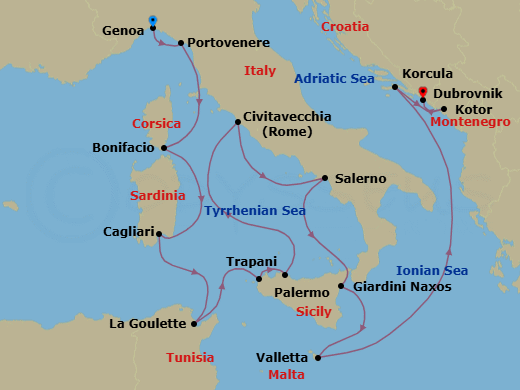Cruise Map