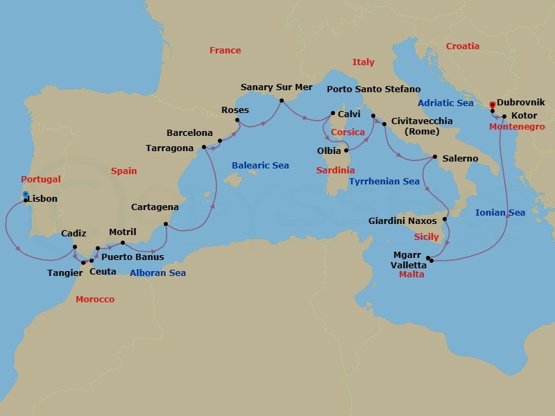 Cruise Map