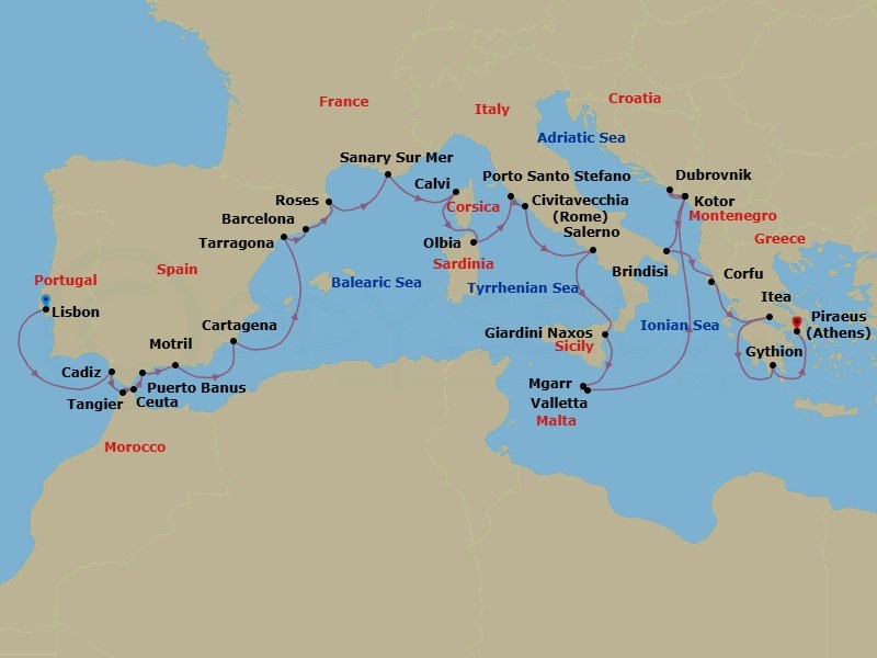 Cruise Map