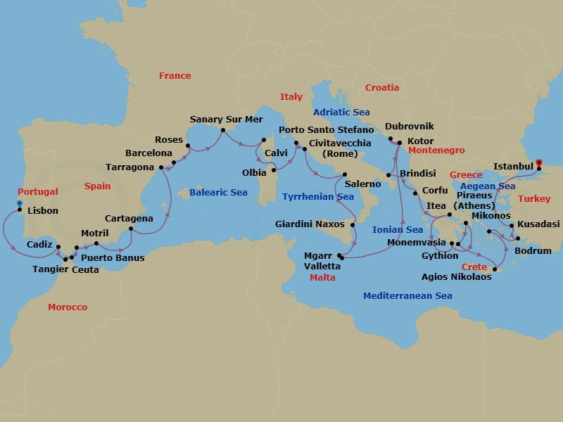 Cruise Map