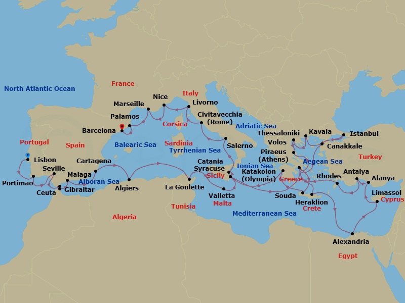 Cruise Map