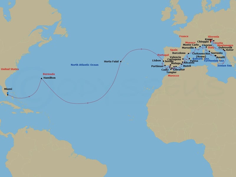 Cruise Map
