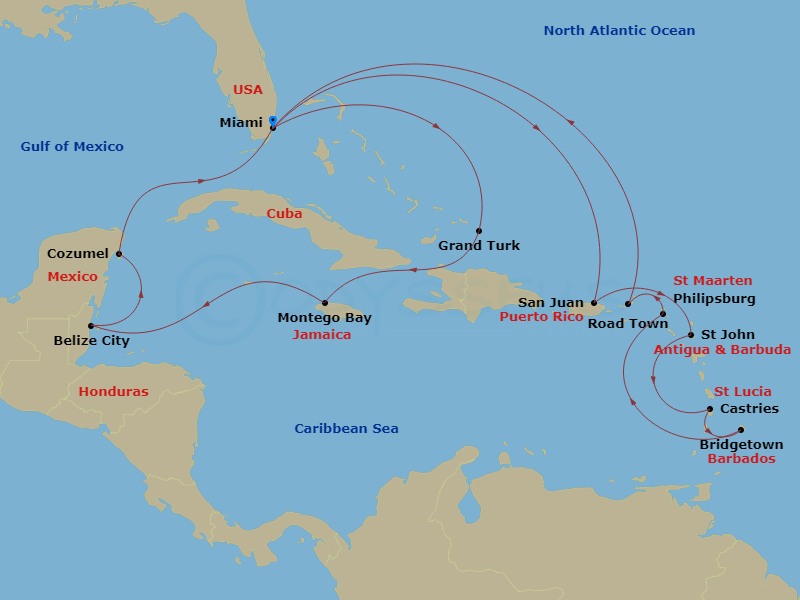 Cruise Map
