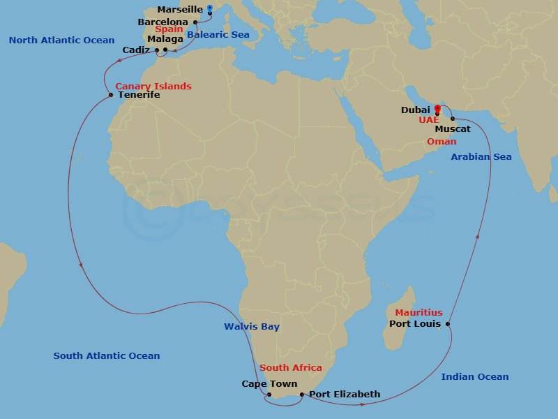 Cruise Map