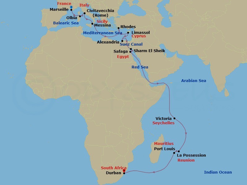 Cruise Map