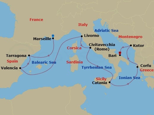 Cruise Map