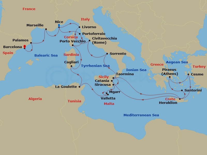 Cruise Map