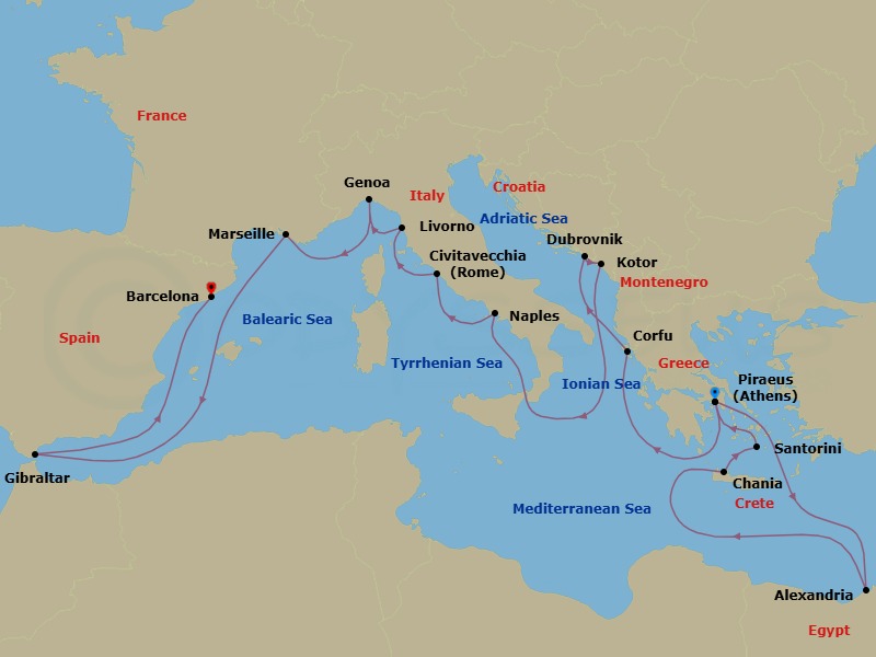 Cruise Map