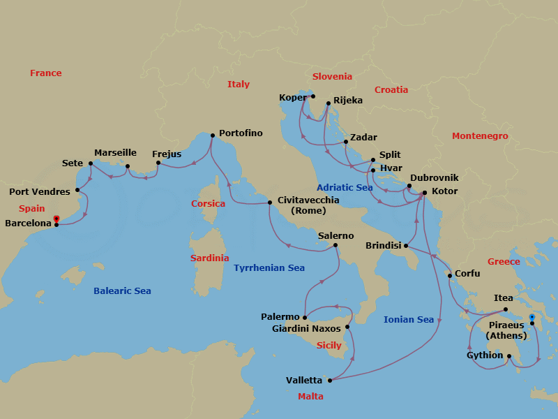 Cruise Map
