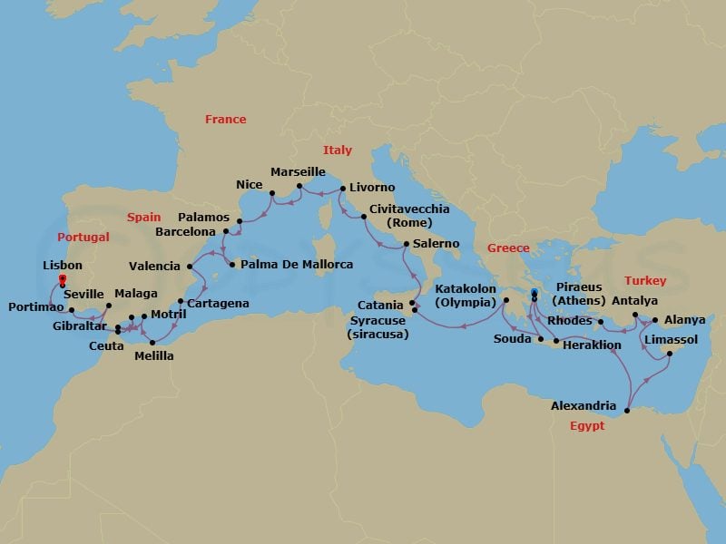 Cruise Map