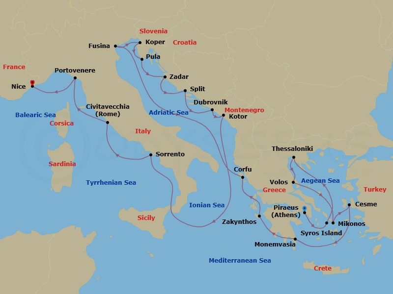 Cruise Map