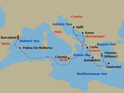 Cruise Map