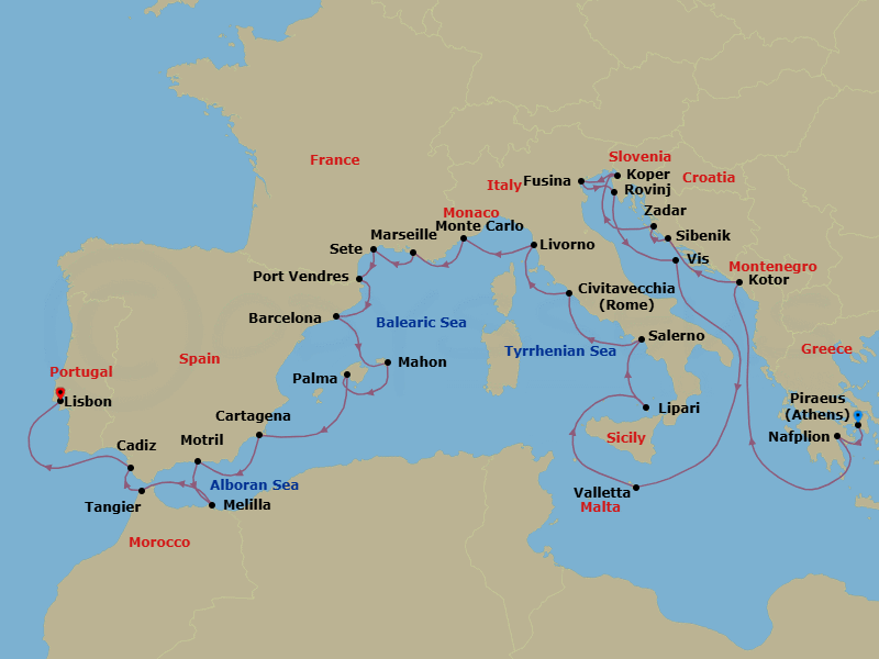 Cruise Map