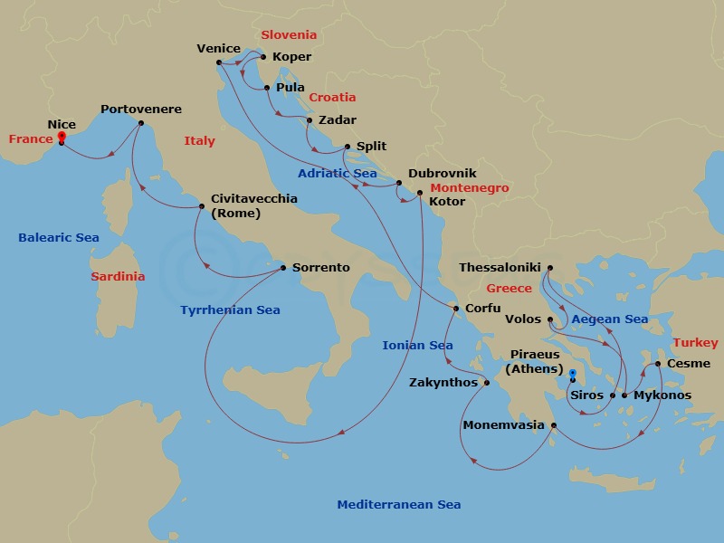 Cruise Map