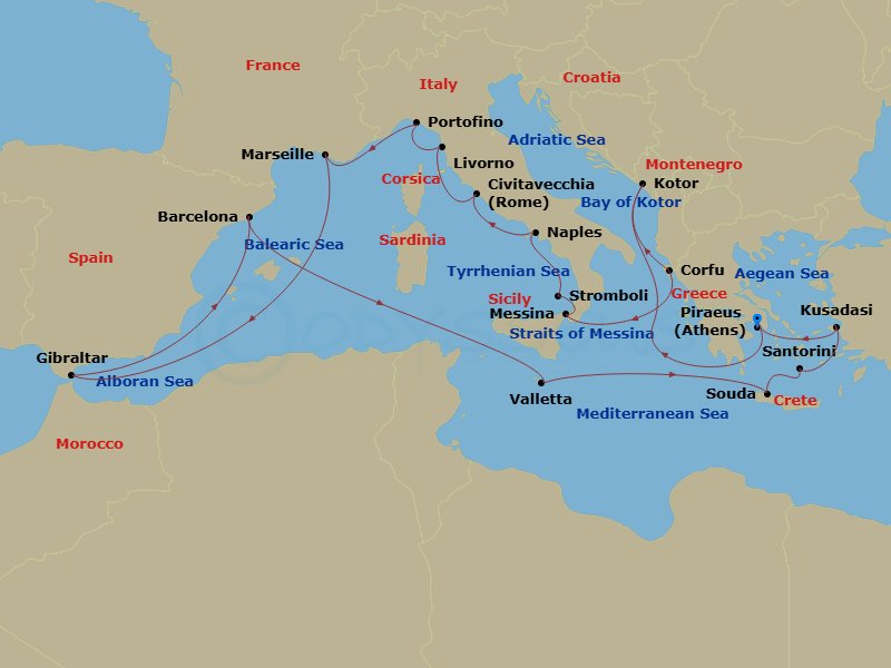 Cruise Map