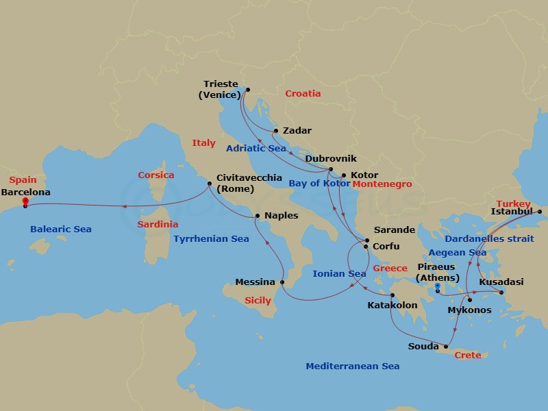 Cruise Map