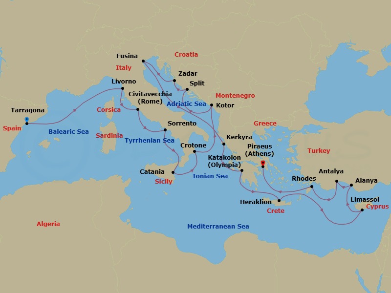 Cruise Map