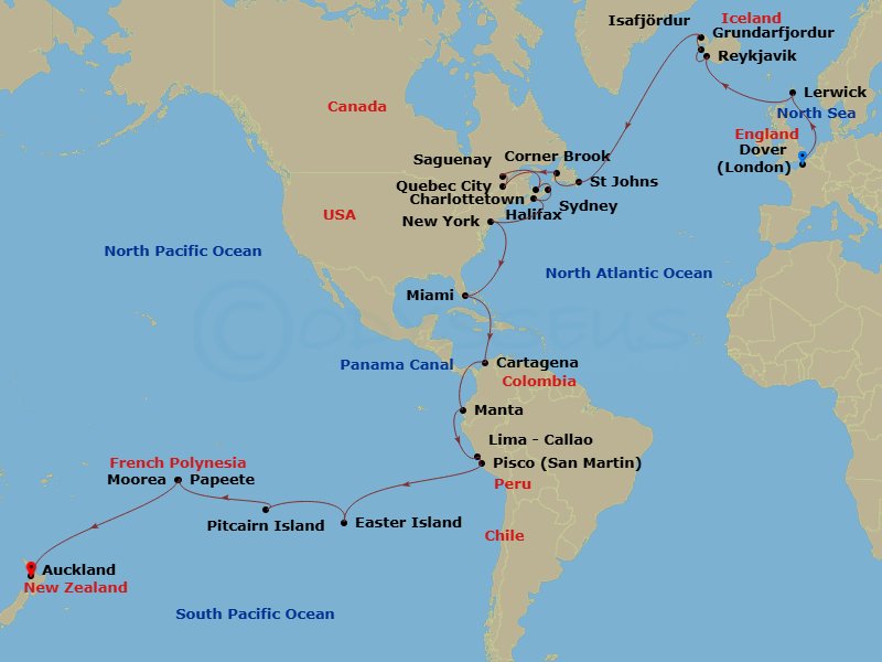 Cruise Map