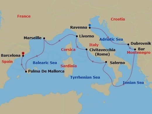 Cruise Map