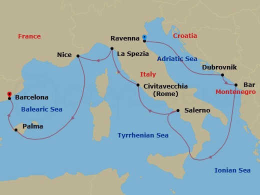 Cruise Map