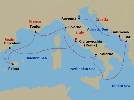 Cruise Map