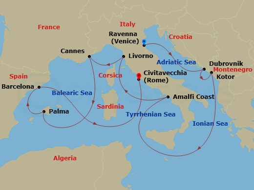 Cruise Map