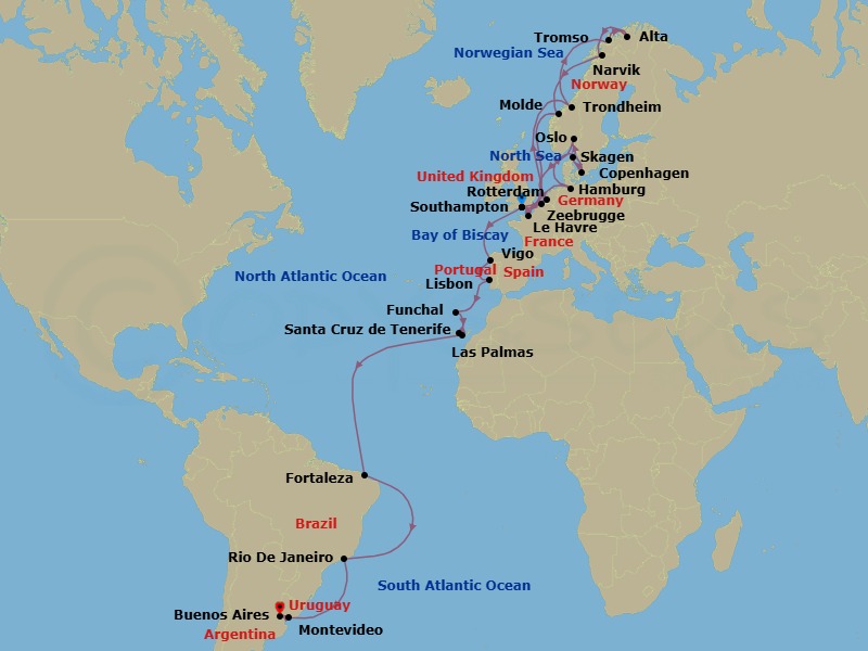 Cruise Map