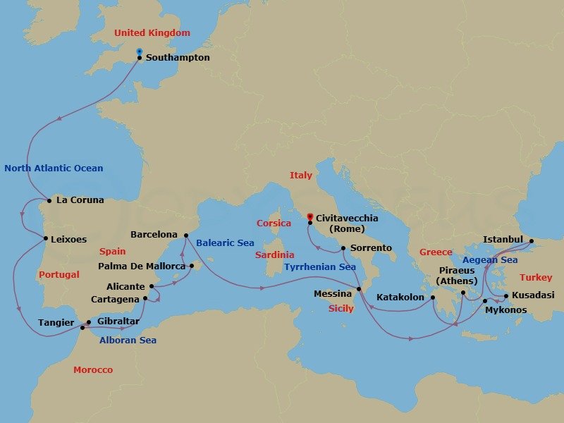 Cruise Map