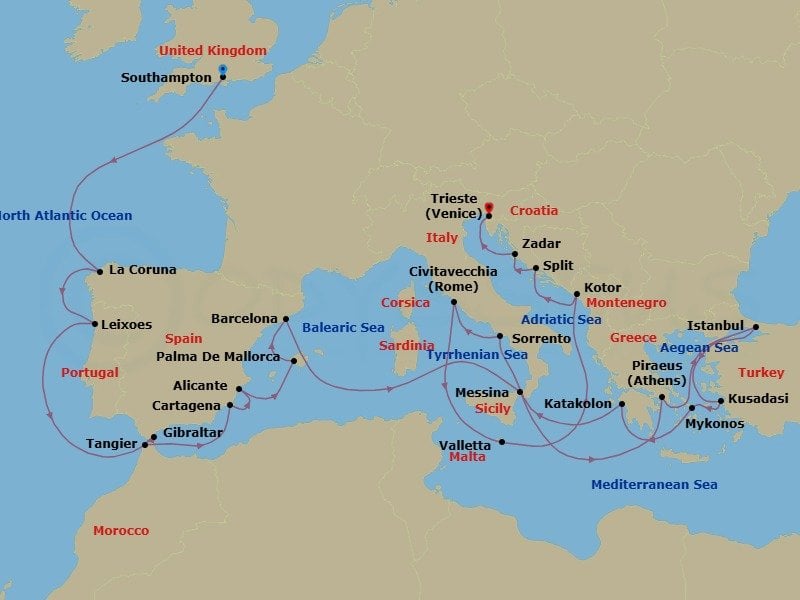 Cruise Map