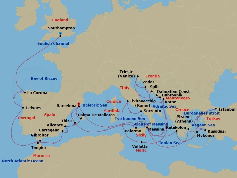 Cruise Map
