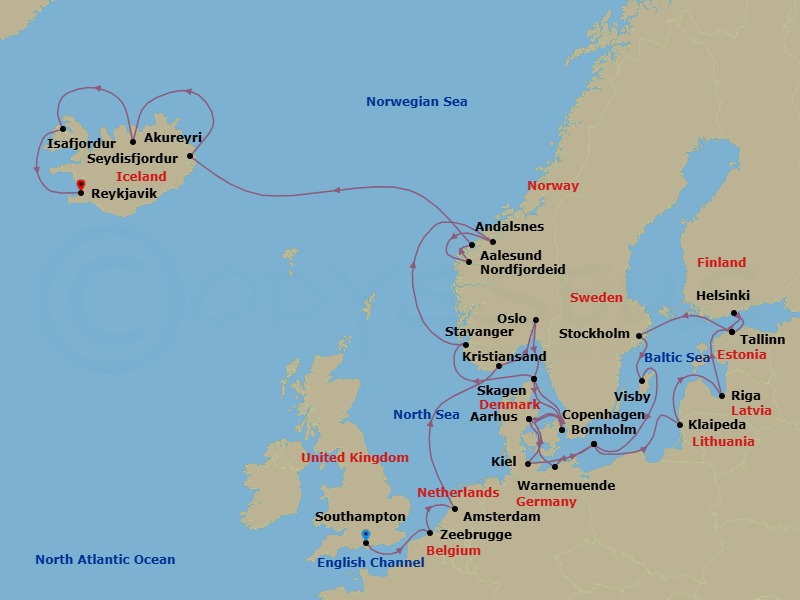 Cruise Map