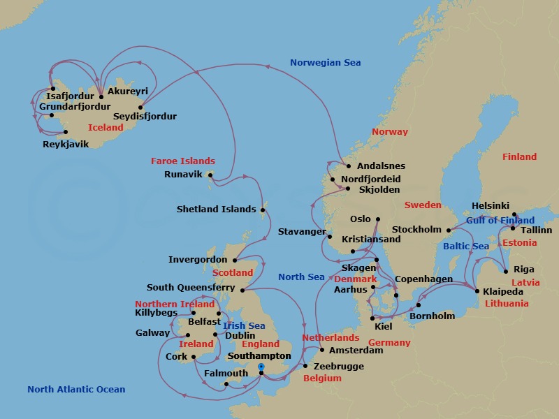 Cruise Map